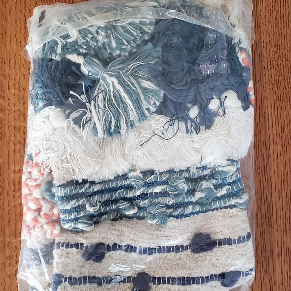 Anthropologie All Roads Textured Stocking- blue motif - Picture 10 of 10